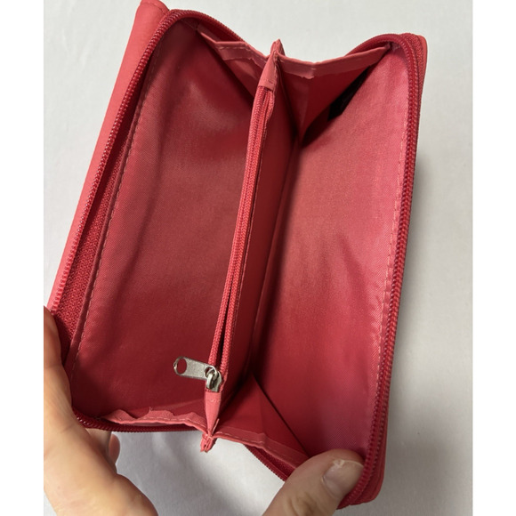 Safe Keeper Hot Pink Faux Leather Wallet Cards ID Travel Essential Colorful - Picture 3 of 7